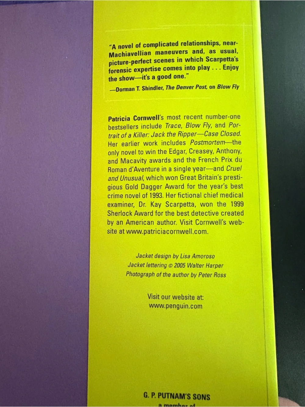 Patricia Cornwell "Predator" Hardcover Book - Book 14 of 29: Kay Scarpetta - Picture 6 of 8